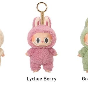 Pink Bunny Plush Keychain